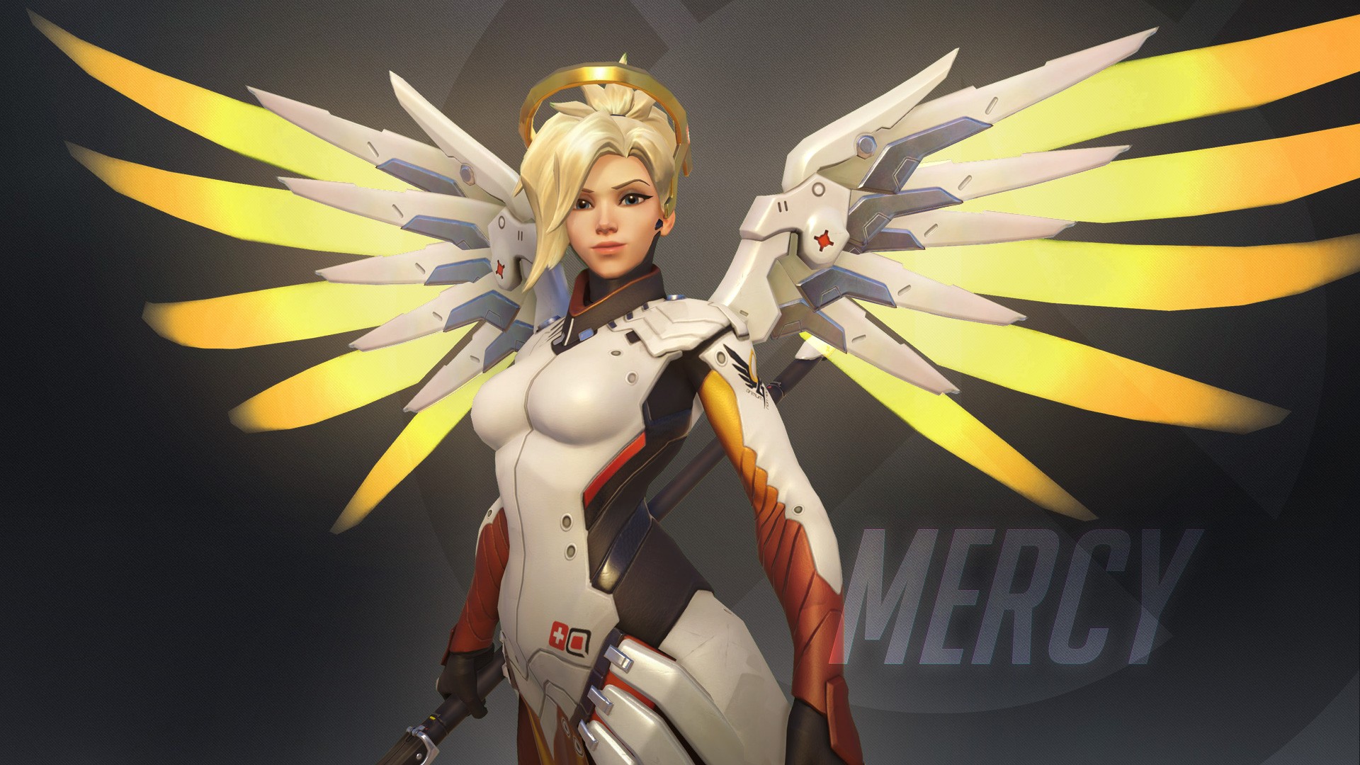 blonde, Overwatch, Mercy, Mercy (Overwatch) Wallpaper
