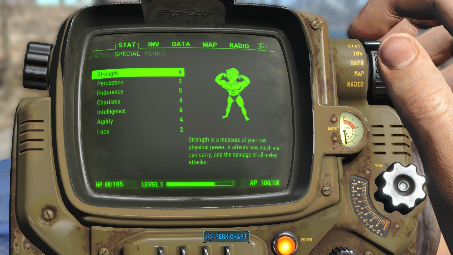 Fallout 4, Screen shot, Pip Boy Wallpaper