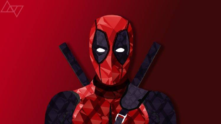 Deadpool, Comics, Digital art, Low poly HD Wallpaper Desktop Background