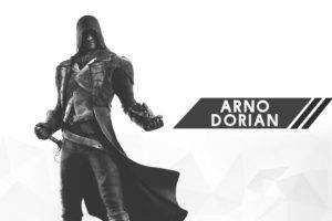 Assassins Creed, Digital art, Minimalism, 2D, White, White background, Video games