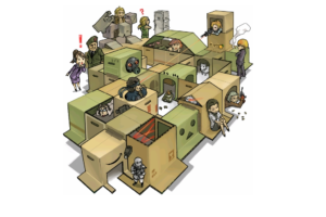 hostage, Metal Gear Solid, Boxes, Tank, Mask, Gas masks, Aiming, Lasers, Camera, Bullet