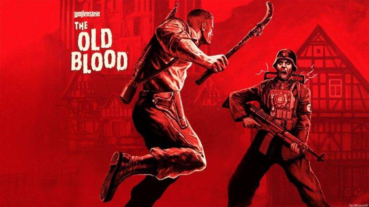Wolfenstein The Old Blood Red Digital Art Wallpapers Hd