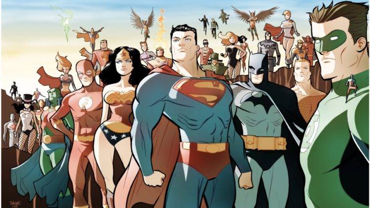 hero, Flash, Wonder Woman, Superman, Batman, Artwork, Superwoman HD Wallpaper Desktop Background