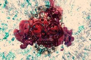 skull, Abstract, Smoke, Texture, YouTube, Water cooling, Electro, Dubstep