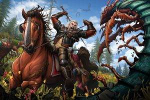 Geralt of Rivia, The Witcher 3: Wild Hunt, Video games, Fan art, The Witcher, Artwork