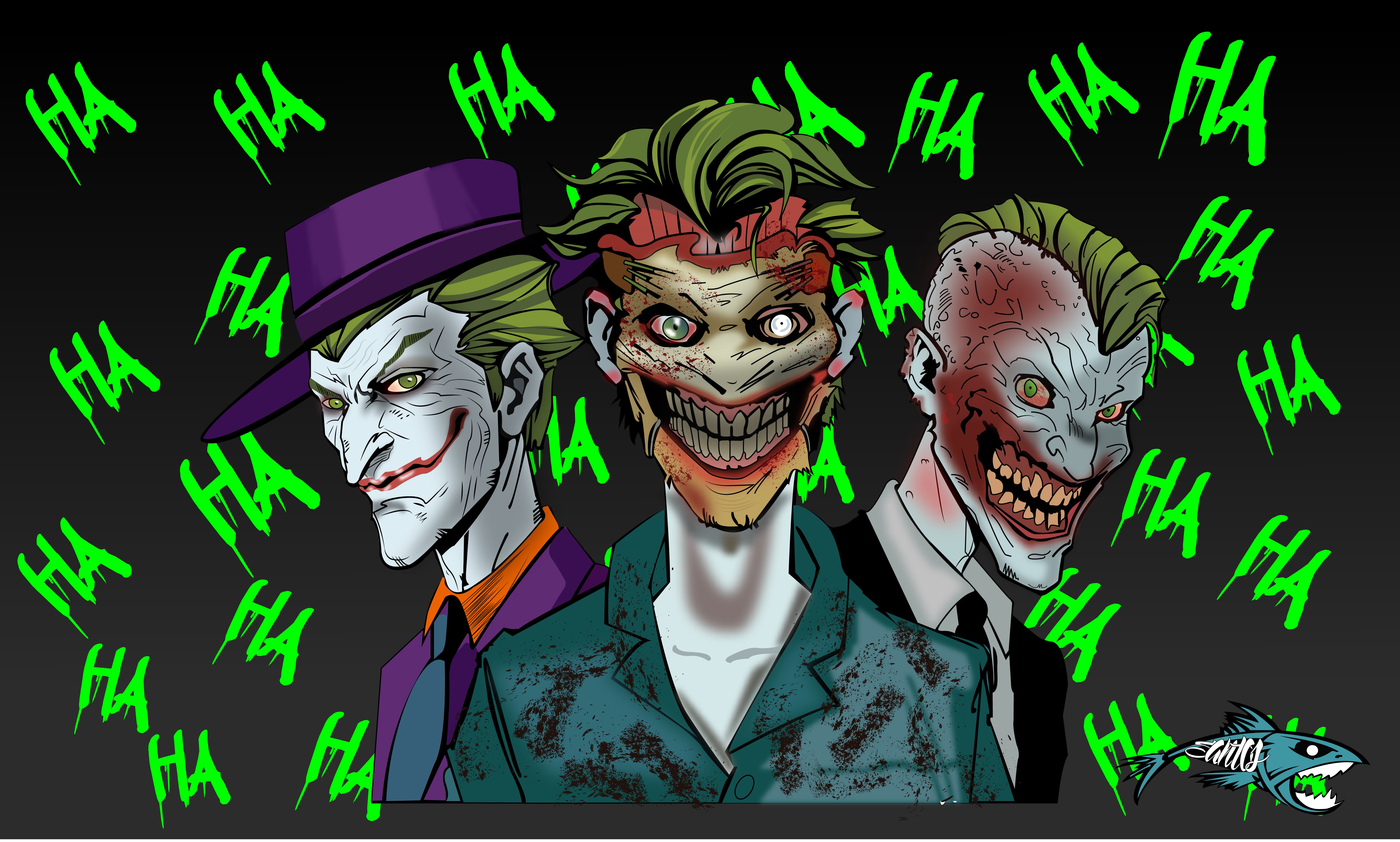 Joker, Terror, DC Comics, Marvel vs DC Comic, Artwork Wallpaper