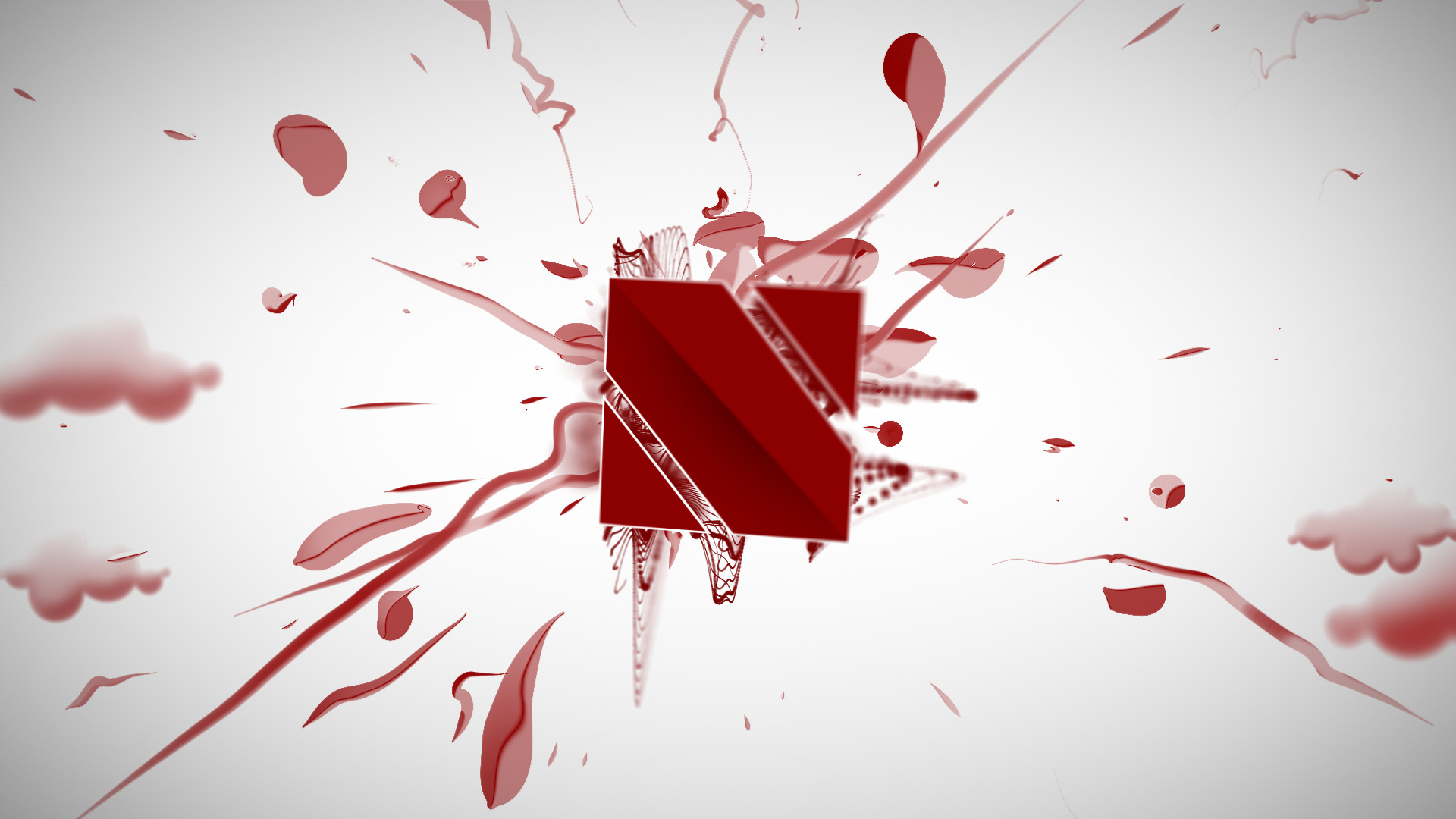 digital art, Red, Abstract Wallpaper