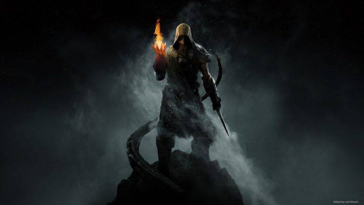 Assassins Creed, The Elder Scrolls V: Skyrim HD Wallpaper Desktop Background