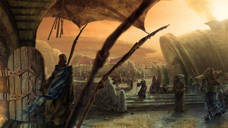 The Elder Scrolls III: Morrowind, Aldruhn HD Wallpaper Desktop Background
