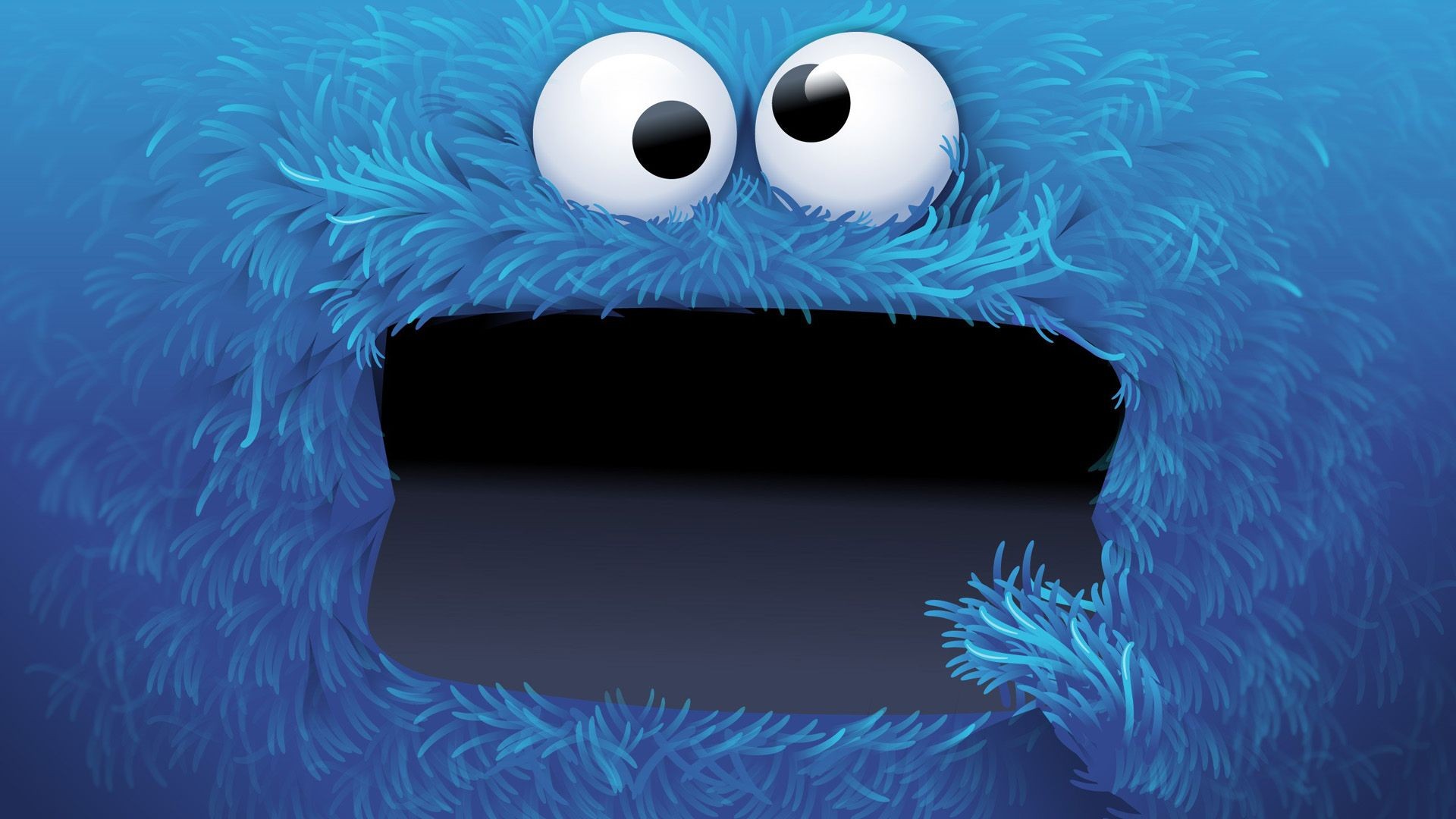 Cookie Monster, Digital art Wallpaper