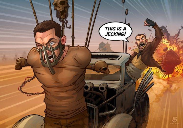 Niko Bellic, Digital art, Mad Max: Fury Road, Grand Theft Auto IV HD Wallpaper Desktop Background