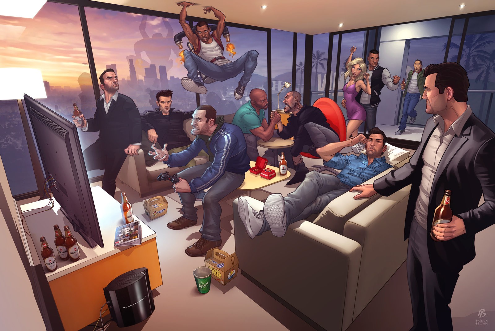 digital art, Grand Theft Auto Wallpaper