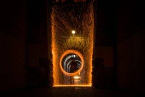 German, Photography, Abstract, Long exposure, Germany, Steel wool, Fire