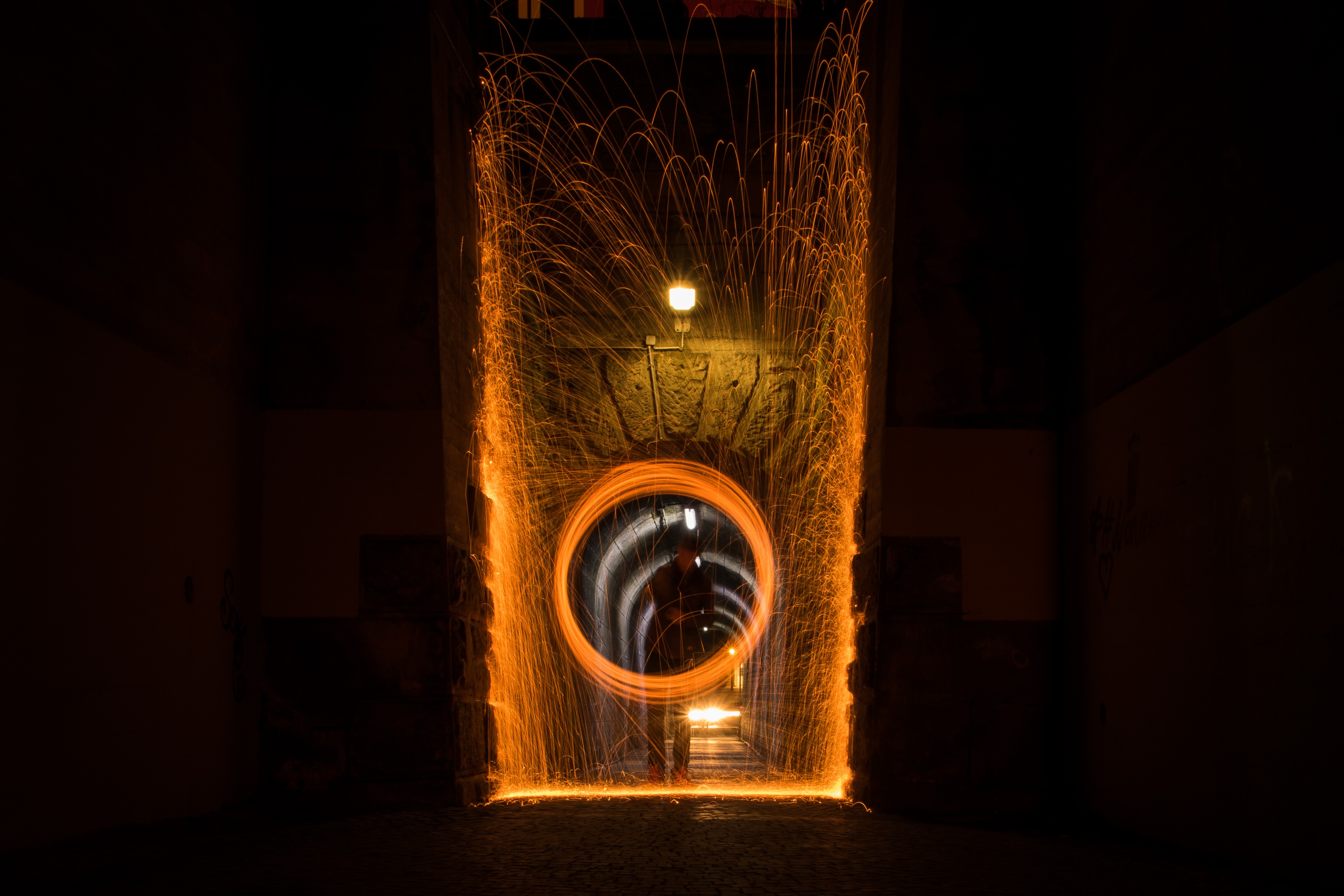 German, Photography, Abstract, Long exposure, Germany, Steel wool, Fire Wallpaper