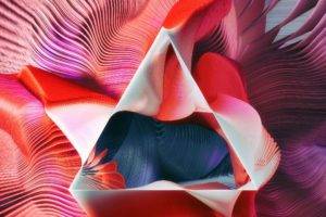 triangle, Abstract, Lines, Colorful, Geometry, Digital art, Shapes