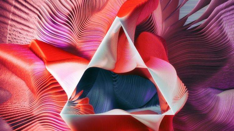 triangle, Abstract, Lines, Colorful, Geometry, Digital art, Shapes HD Wallpaper Desktop Background