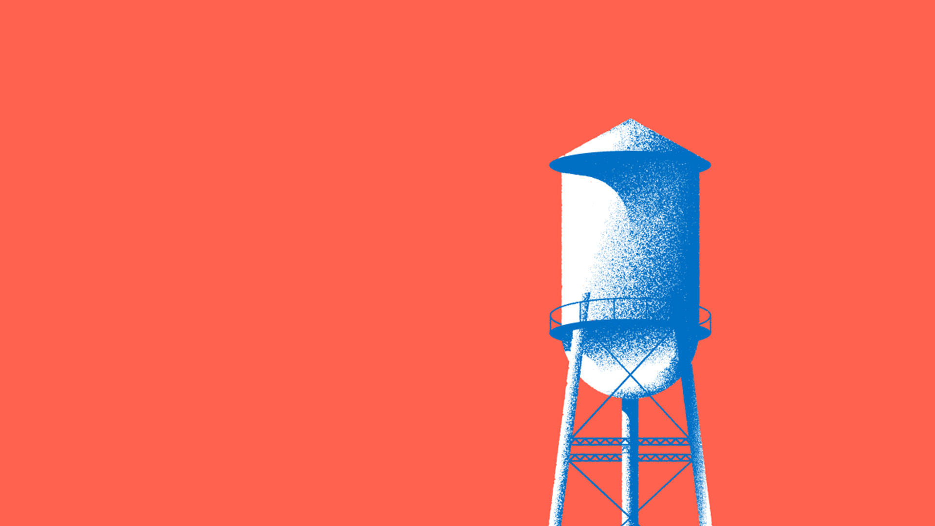 artwork, Minimalism, Tower, Digital art, Simple background, Red background Wallpaper