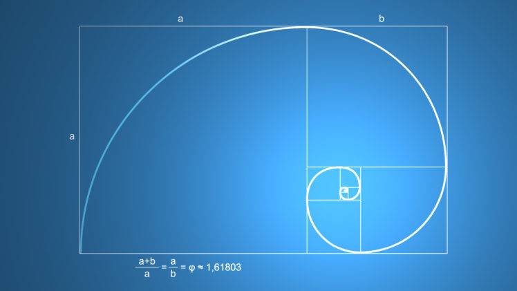 science, Pattern, Golden ratio, Mathematics, Minimalism, Fibonacci sequence HD Wallpaper Desktop Background