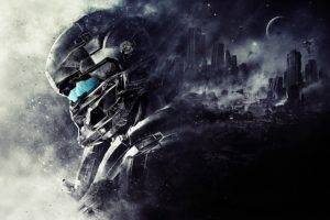 science fiction, Digital art, Halo 5, Video games, Halo