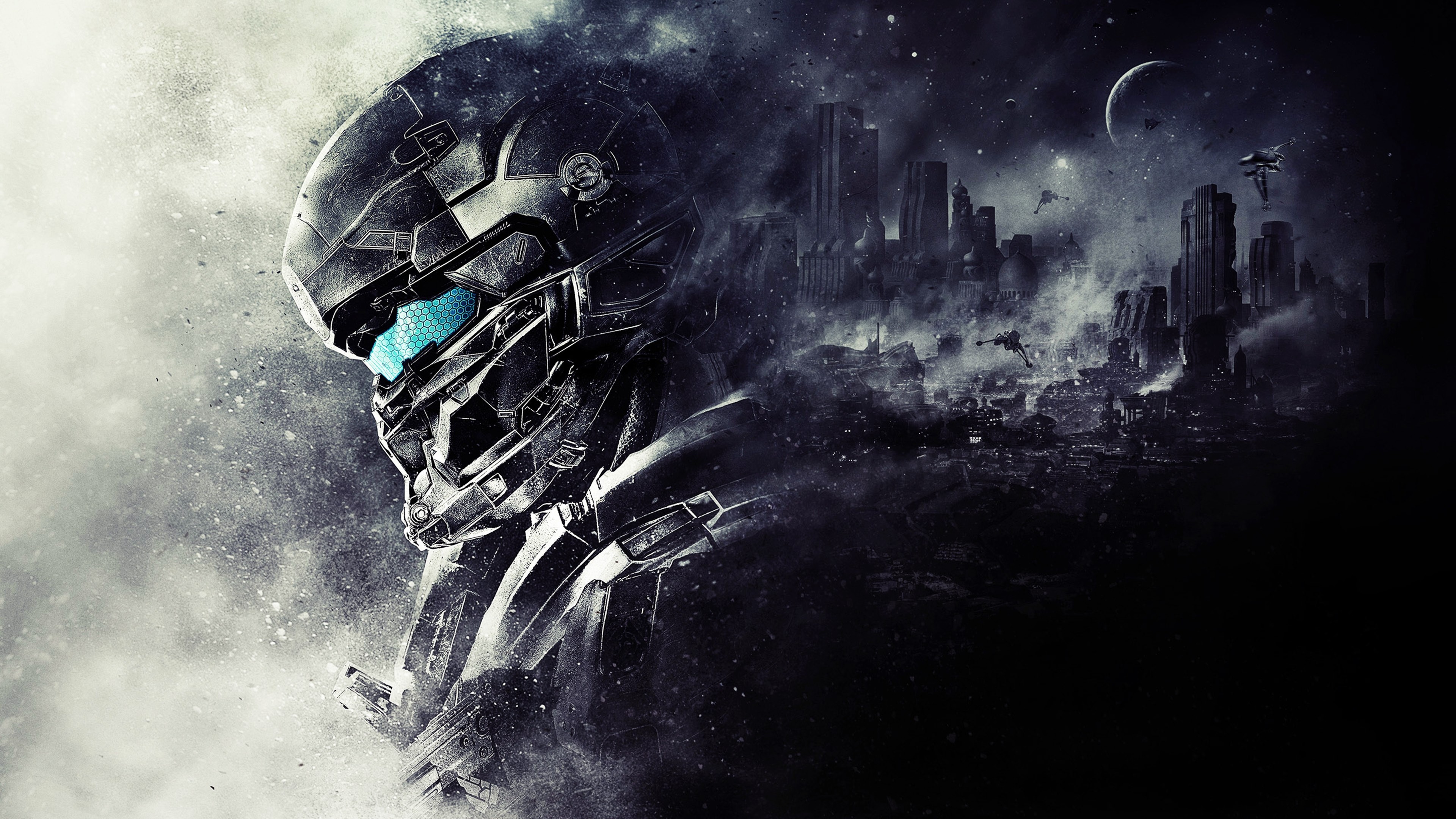science fiction, Digital art, Halo 5, Video games, Halo Wallpaper