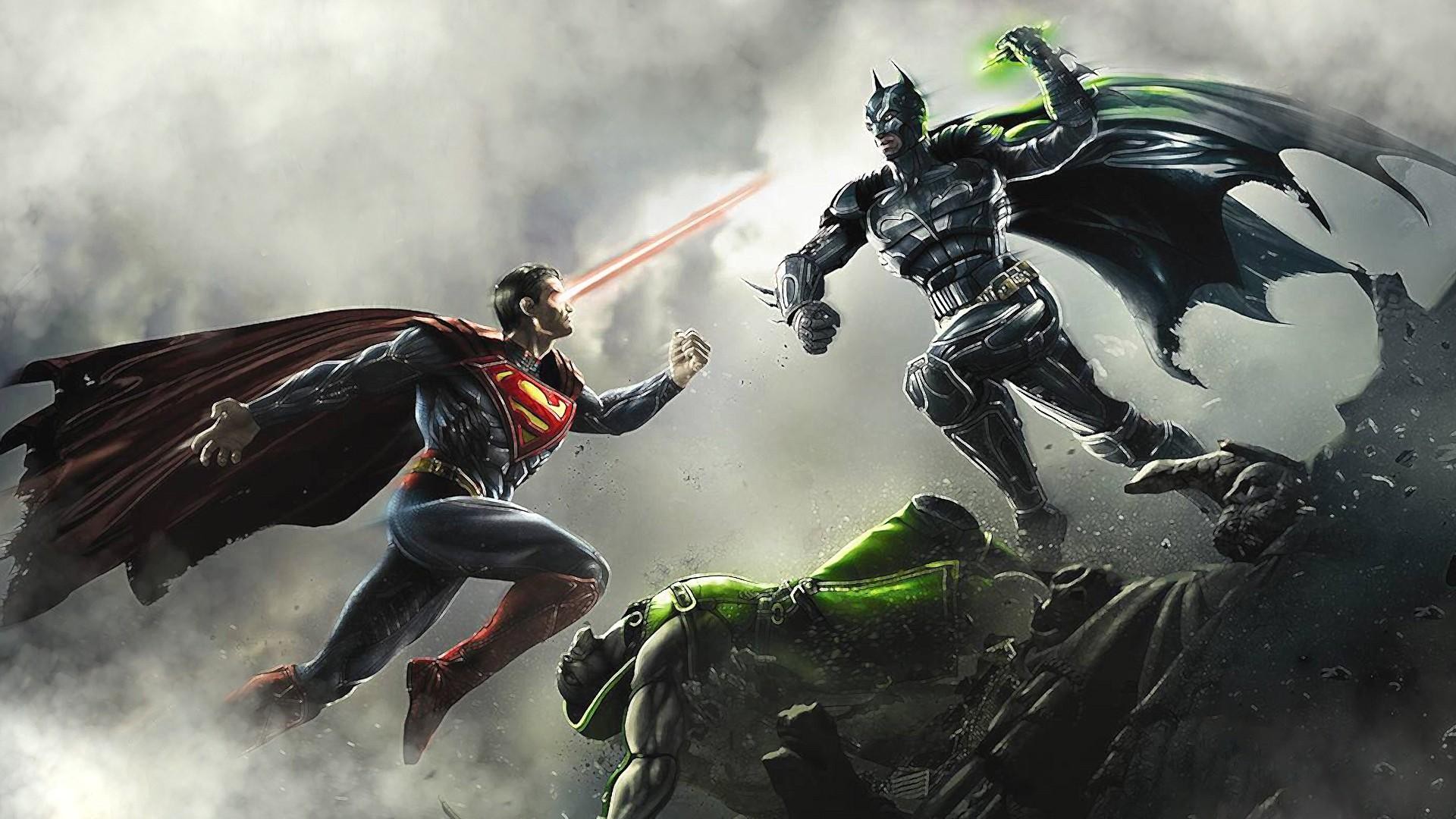 Injustice Gods among us, Video games, Batman, Superman, Digital art Wallpaper