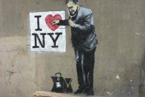 men, Heart, Doctors, New York City, USA, Banksy, Graffiti, Wall, Artwork, Street, Urban, Handbags, Humor