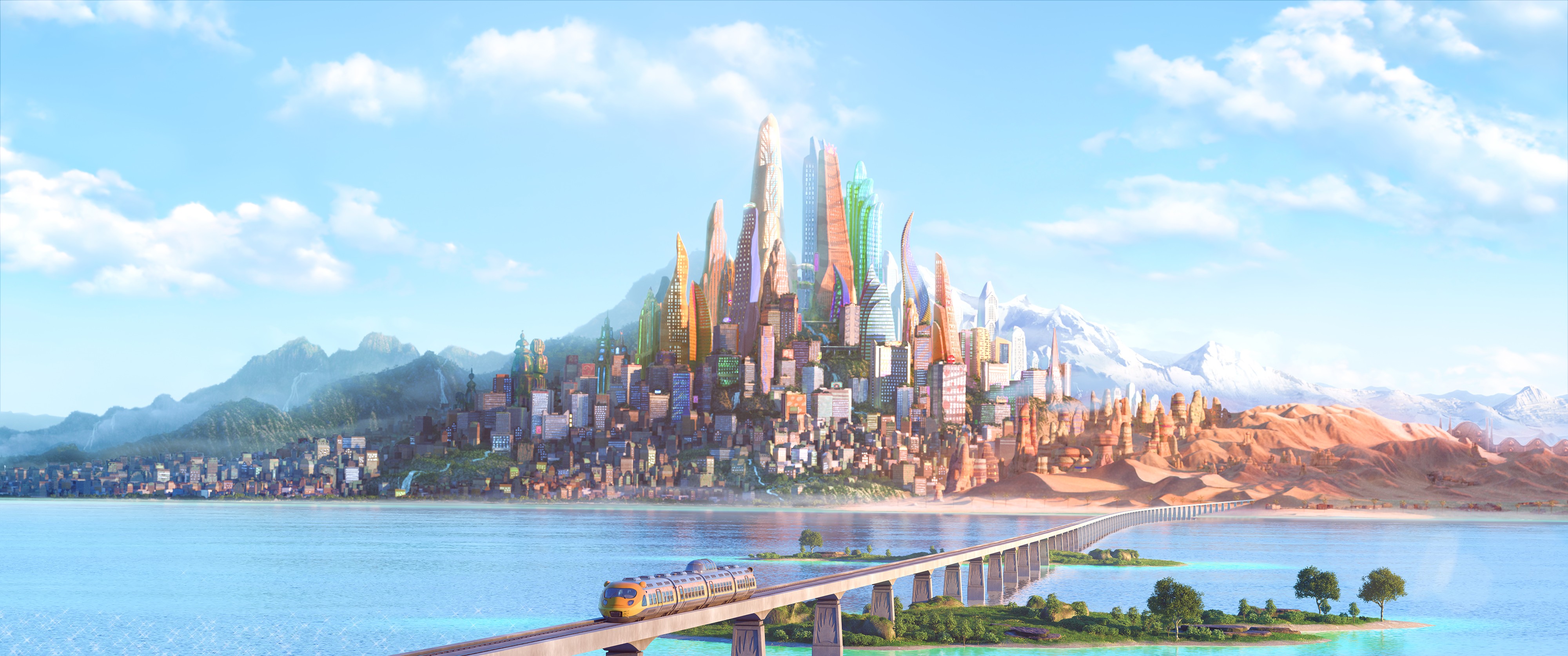Zootopia, Digital art, Cartoon, Animated movies Wallpaper