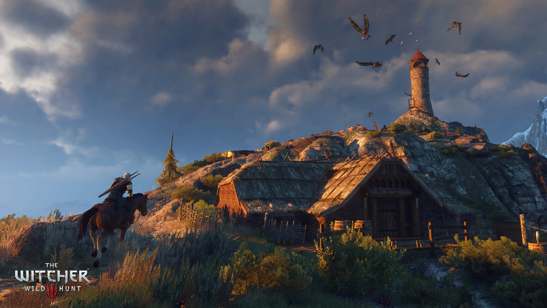 Geralt of Rivia, The Witcher 3: Wild Hunt, PC gaming, CD Projekt RED, The Elder Scrolls V: Skyrim Wallpaper