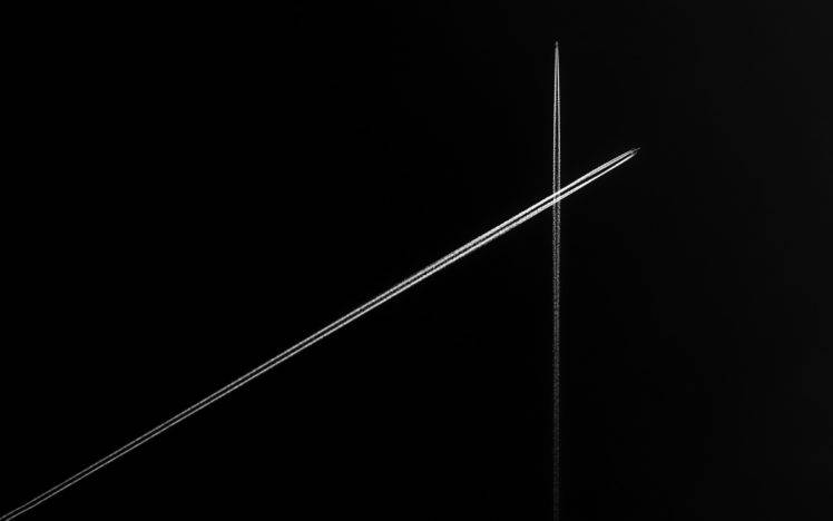 black, Airplane, Cross, White, Abstract, Aircraft HD Wallpaper Desktop Background