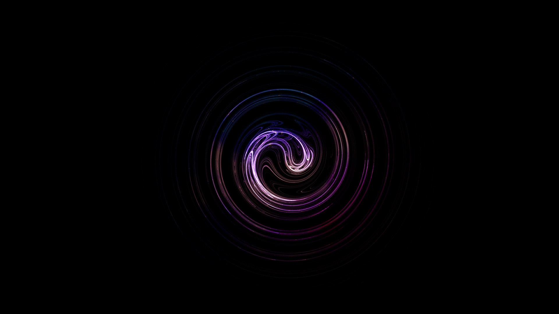 Спираль на черном фоне