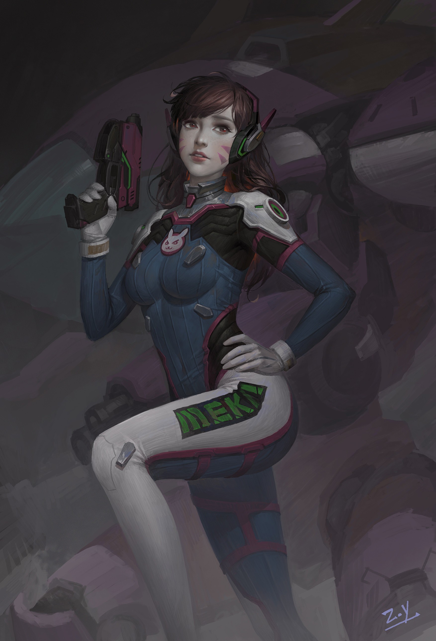 Overwatch, D.Va (Overwatch) Wallpaper