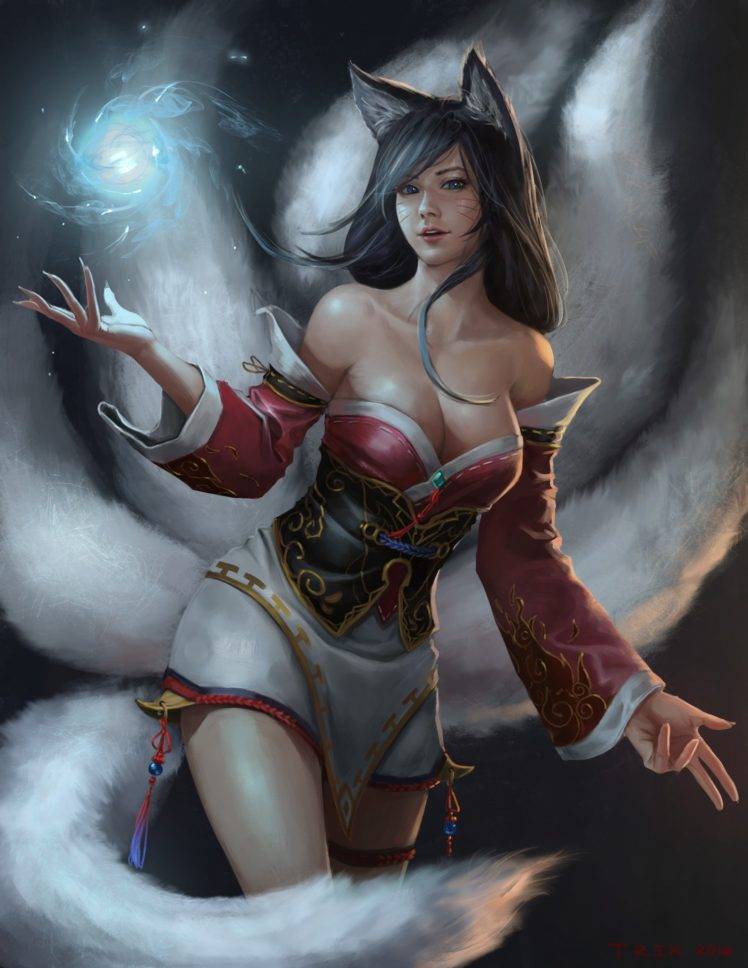 Ahri, League of Legends HD Wallpaper Desktop Background