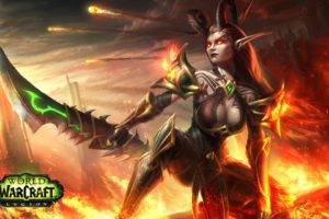 Demon Hunter,  World of Warcraft, World of Warcraft: Legion, Fantasy girl, Video games