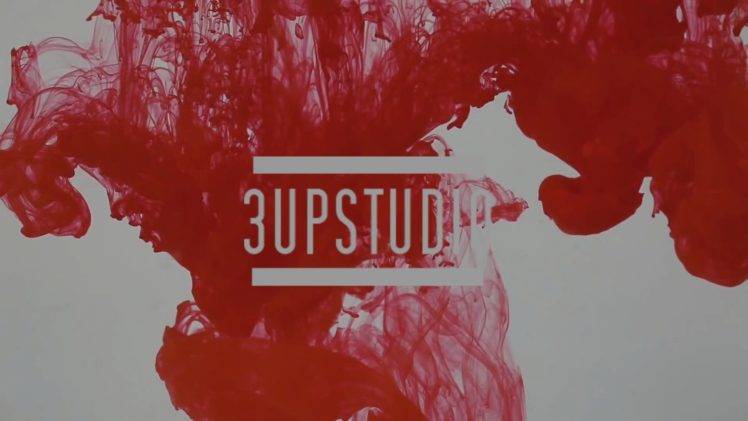 3up studio, Colored smoke, Smoke, Red, Artwork HD Wallpaper Desktop Background