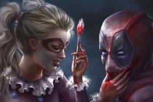 Harley Quinn, Deadpool, Artwork
