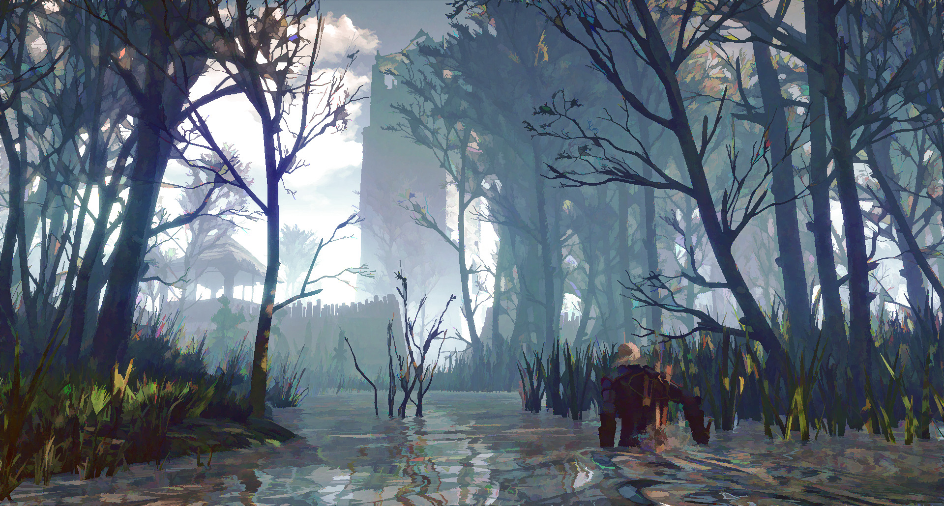 The Witcher 3: Wild Hunt, Video games, Screen shot, Painting, Digital art Wallpaper
