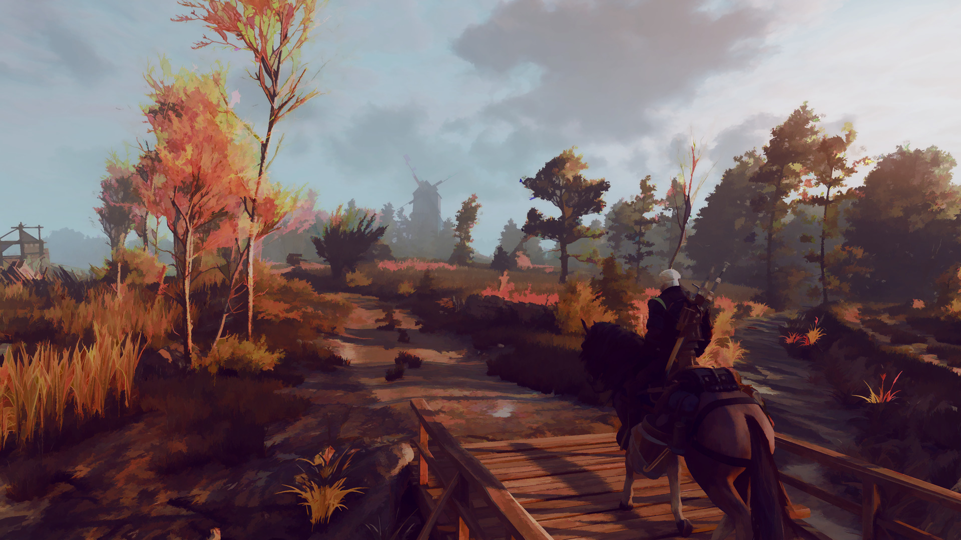 The Witcher 3: Wild Hunt, Video games, Screen shot, Painting, Digital art Wallpaper