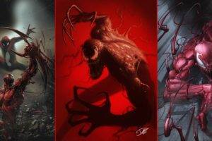 artwork, Collage, Spider Man, Carnage