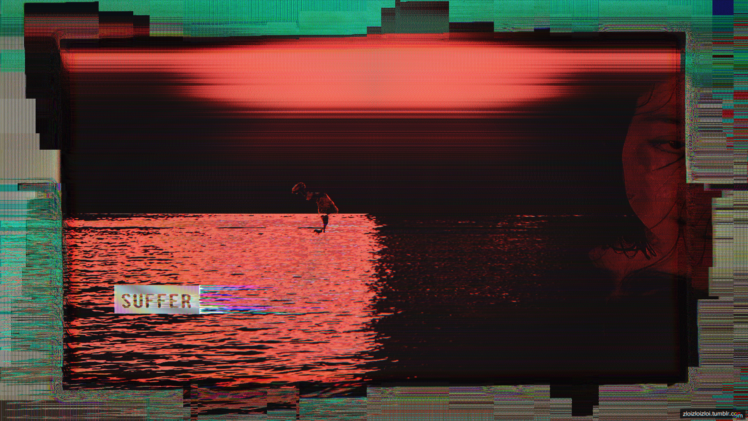 glitch art, Webpunk, Abstract, Red, Digital art HD Wallpaper Desktop Background