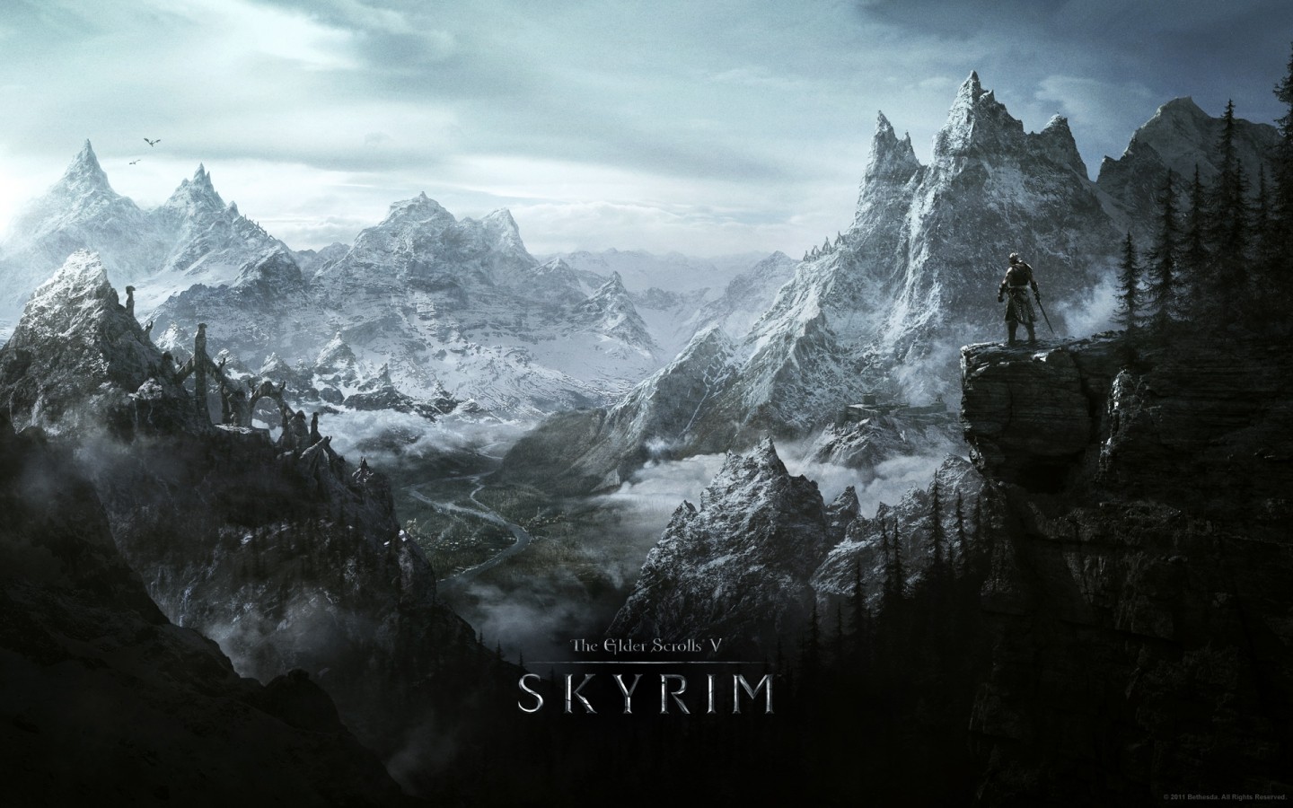 video games, The Elder Scrolls V: Skyrim Wallpaper