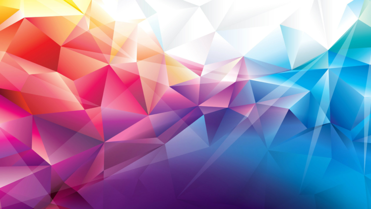 low poly, Abstract HD Wallpaper Desktop Background