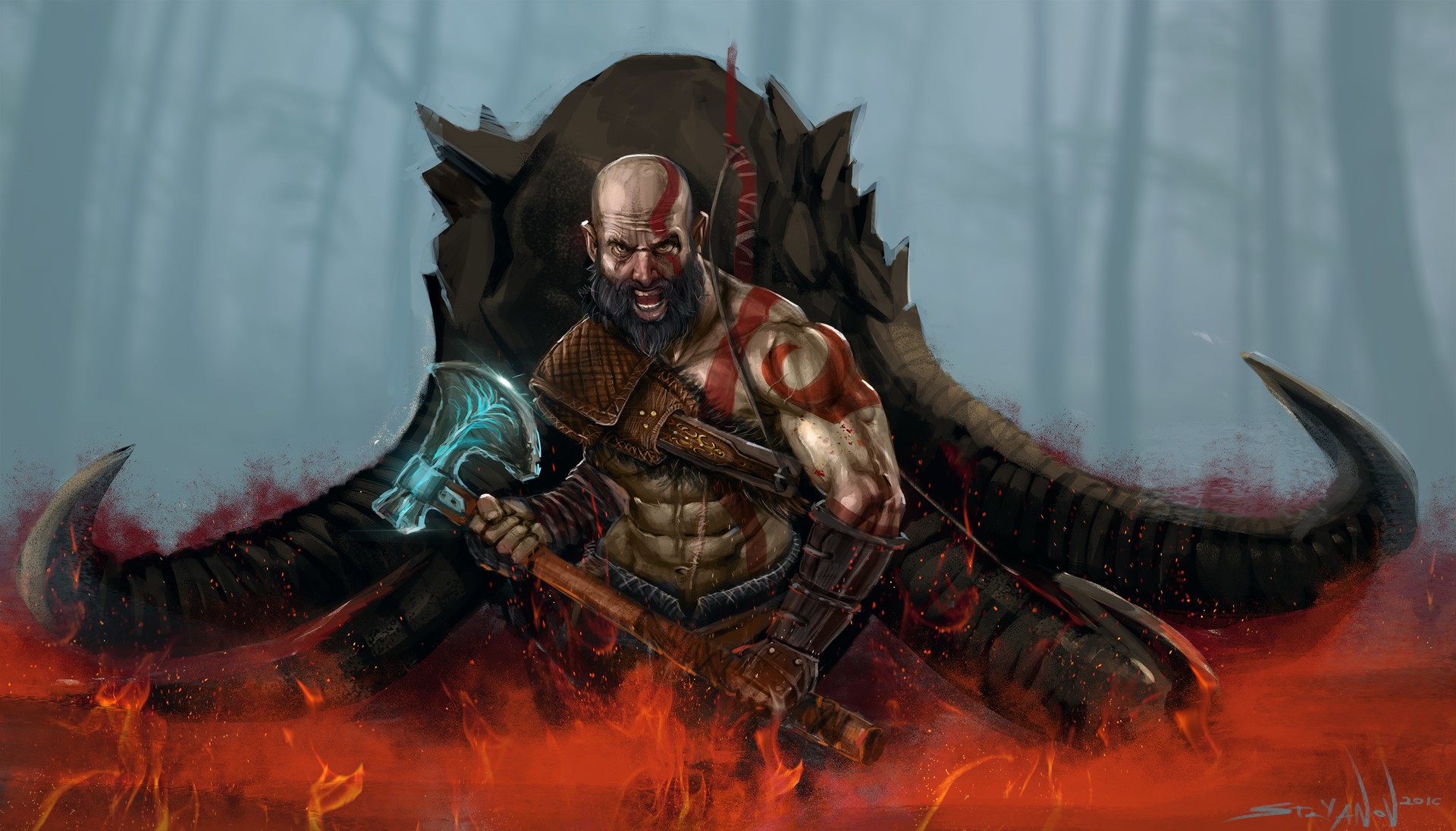 Kratos, Video games, God of War Wallpaper