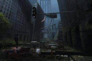 artwork, Apocalyptic, Ruins, City, Science fiction