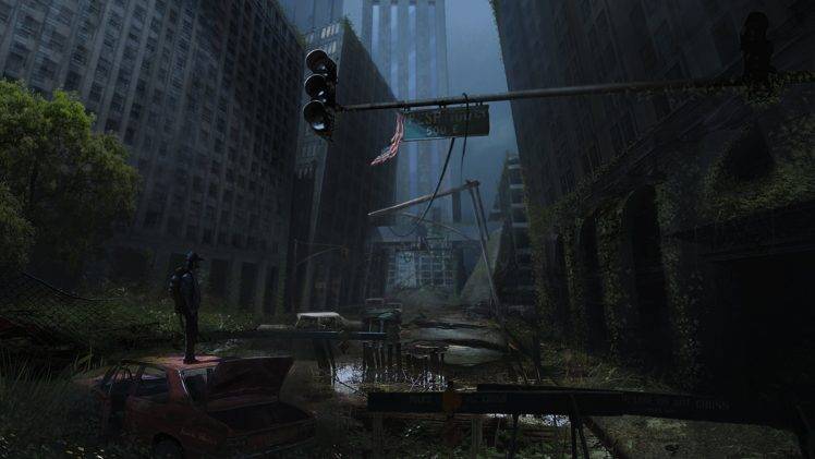 artwork, Apocalyptic, Ruins, City, Science fiction HD Wallpaper Desktop Background