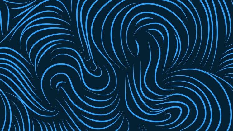 abstract, Lines, Blue, Wavy lines HD Wallpaper Desktop Background