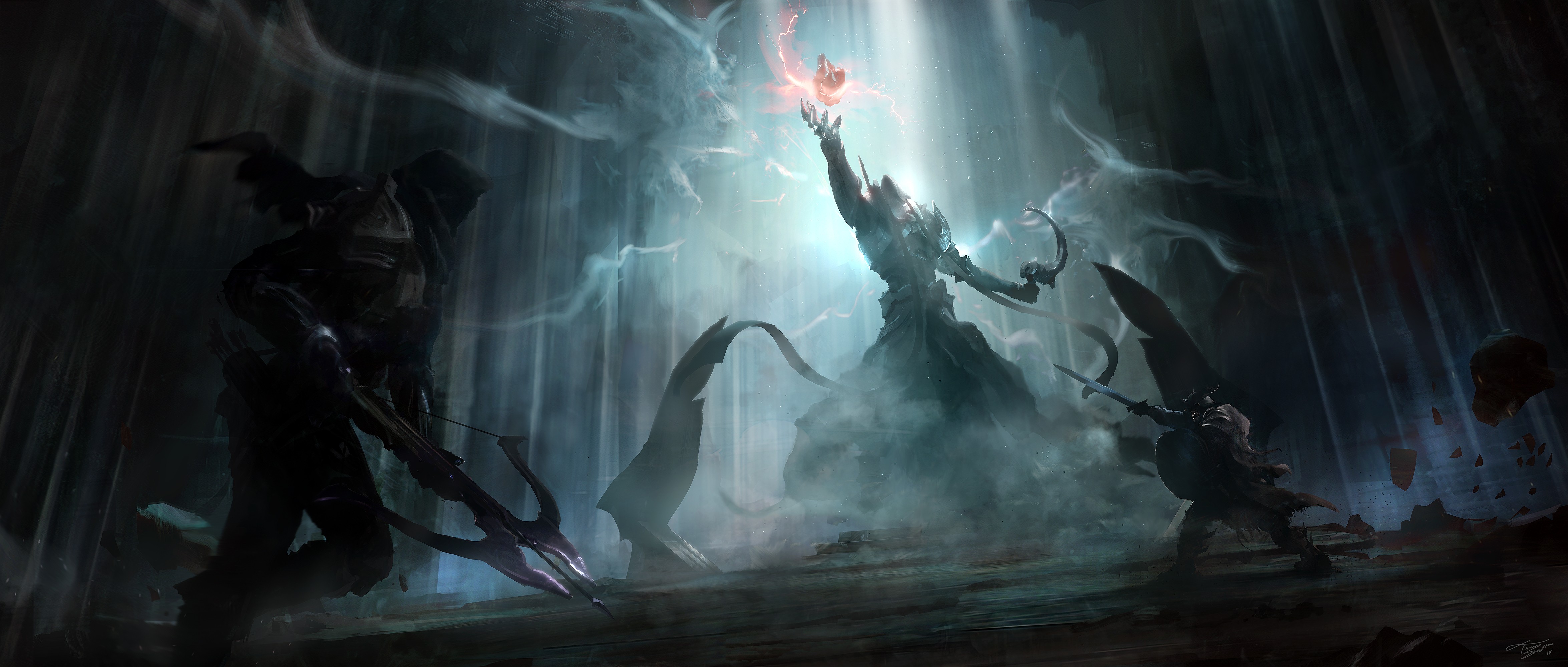 warrior, Artwork, Video games, Diablo III, Diablo 3: Reaper of Souls Wallpaper