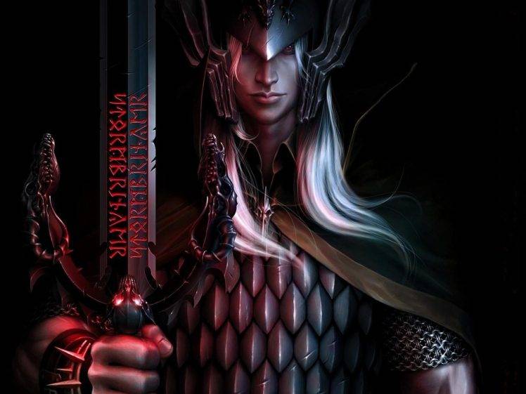 warrior, Digital art, Sword, Armor HD Wallpaper Desktop Background
