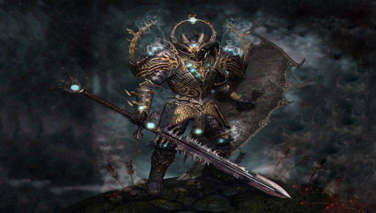 warrior, Digital art, Sword, Armor HD Wallpaper Desktop Background