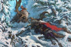 Arthas Menethil, Demon Hunter, Fantasy art, Warcraft, Diablo III