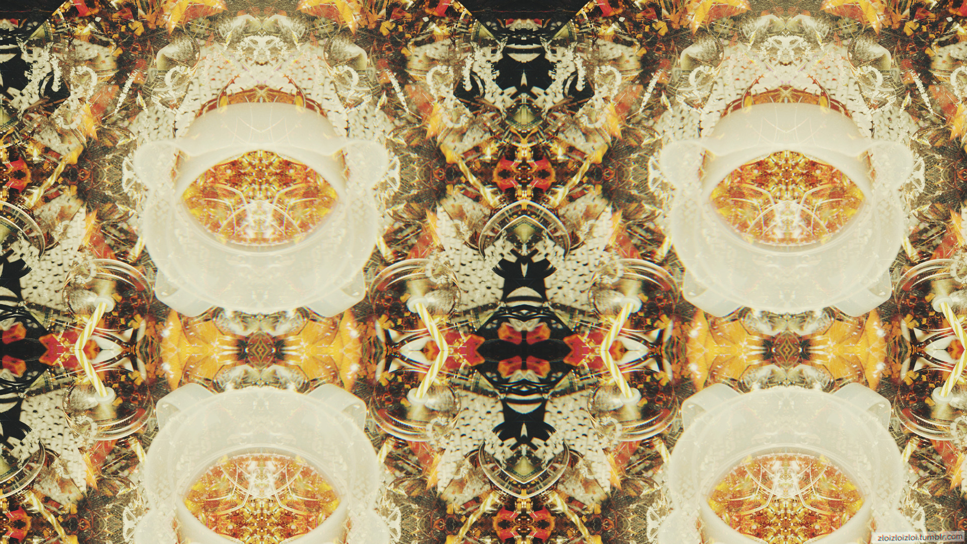 glitch art, Abstract, Pattern, Yellow Wallpaper